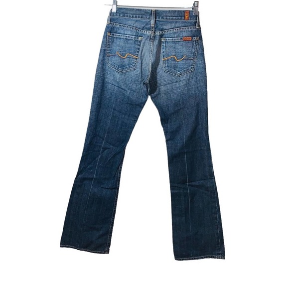 7FAMK Women’s  Bootcut Denim Blue Jeans sz 26 - Picture 2 of 9